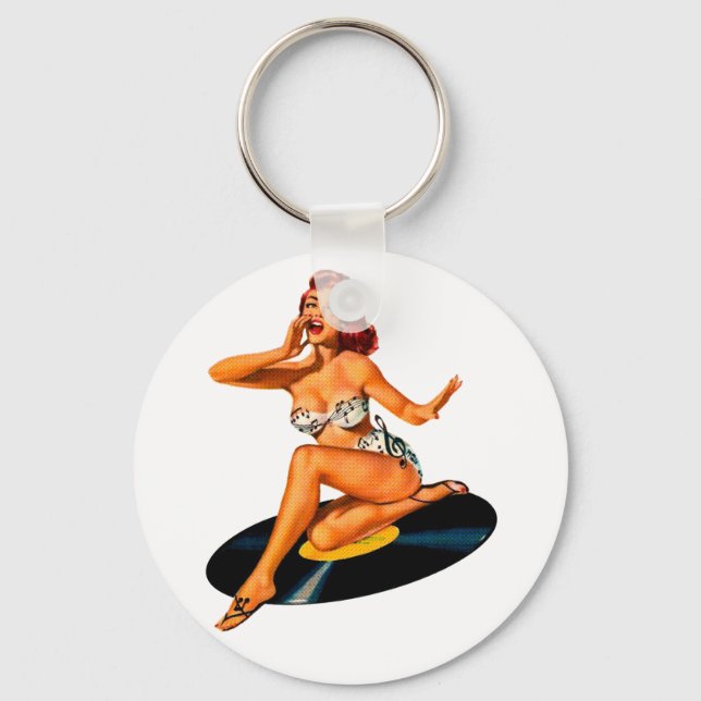Rockabilly Goddess Key Ring (Front)