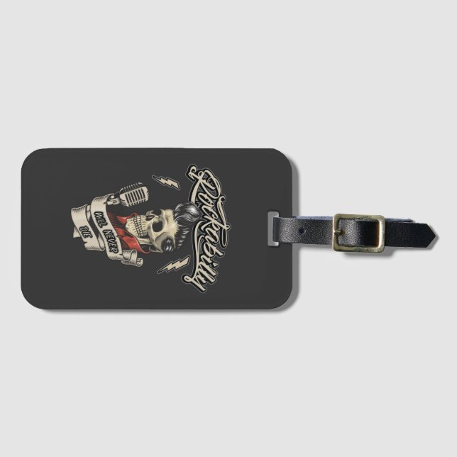 Rockabilly Luggage Tag (Front Horizontal)