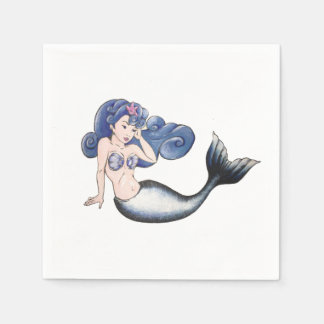 Rockabilly Mermaid Napkin
