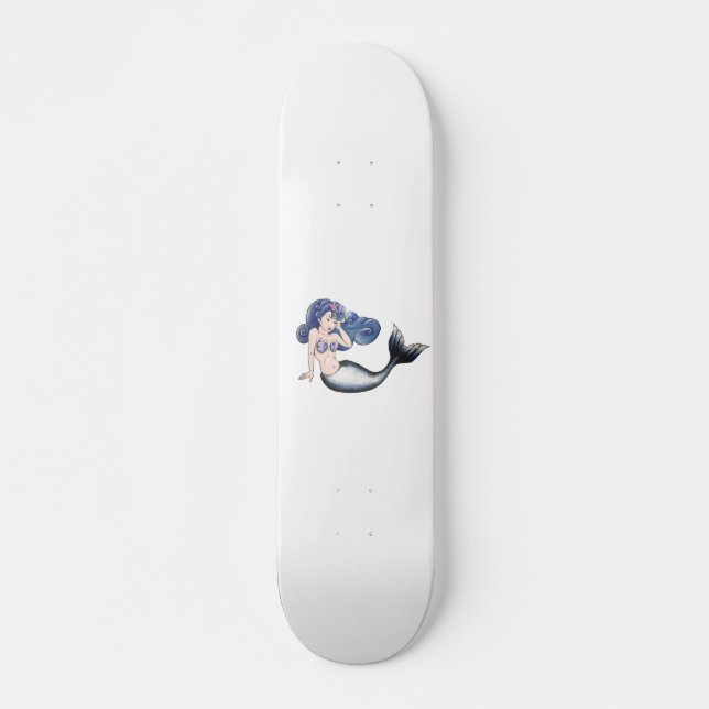Rockabilly Mermaid Skateboard (Front)