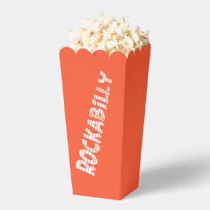 RockABilly orange popcorn boxes