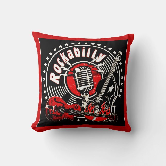 rockabilly pillow (Front)