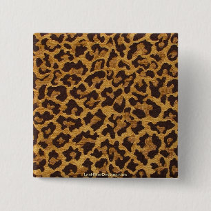 Rockabilly rab Leopard Print Gifts & Collectibles 15 Cm Square Badge