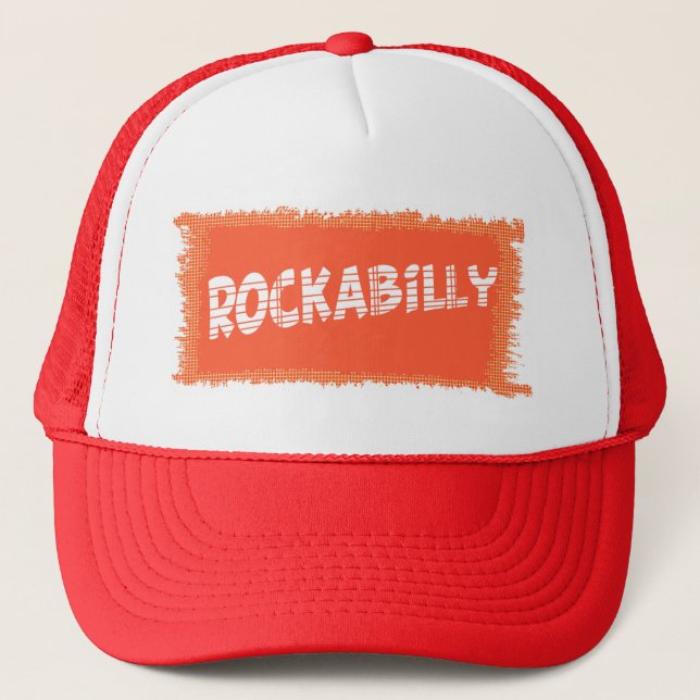 RockaBilly ripped trucker hat (Front)