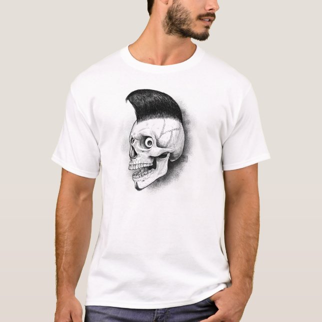 Rockabilly Skull T-Shirt (Front)