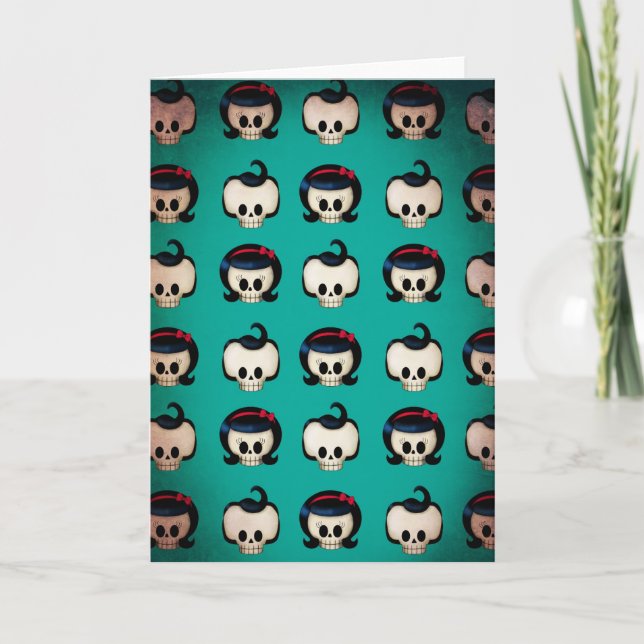 Rockabilly Skulls Pattern Card (Front)