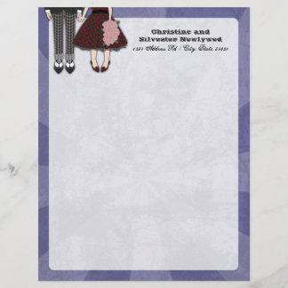 Rockabilly Wedding, letterhead Template