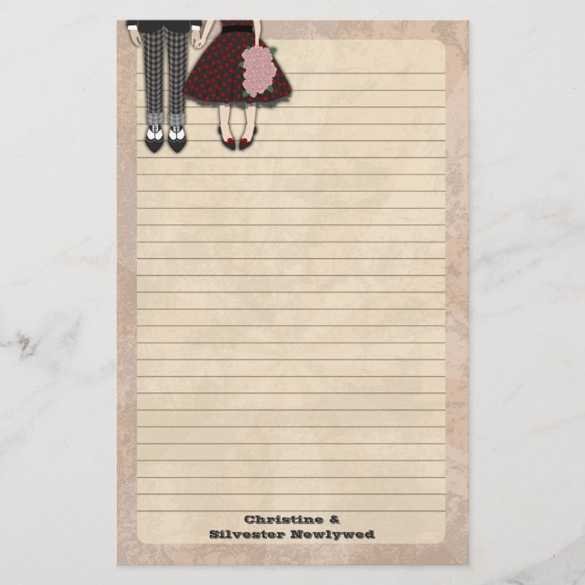 Rockabilly Wedding, stationery (Front)