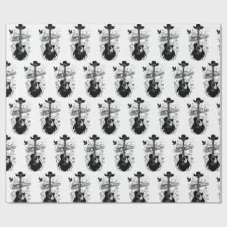 Rockabilly Wrapping, Johnny Cash Theme Gift Wrapping Paper