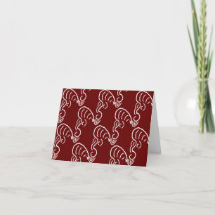 ROCKABILLY YELL (CRIMSON) CARD