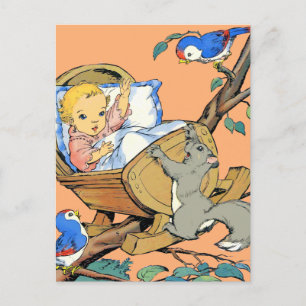 Rockabye Baby and Animals Postcard