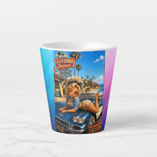 Rockachibi Crystal aurora - Vintage Gift Idea Latte Mug