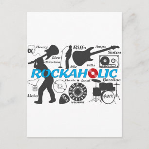 Rockaholic Postcard