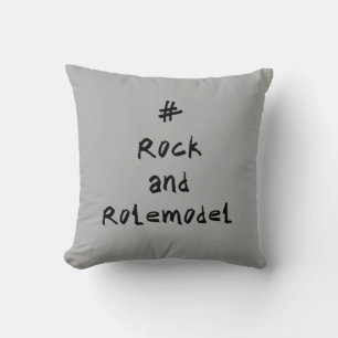 #RockandRolemodel - Black. Cushion