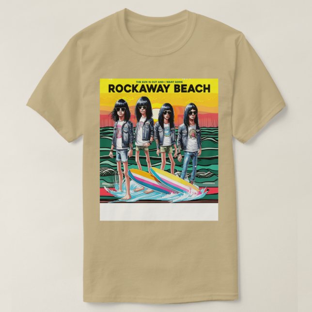 Rockaway Beach Punk T-Shirt (Design Front)