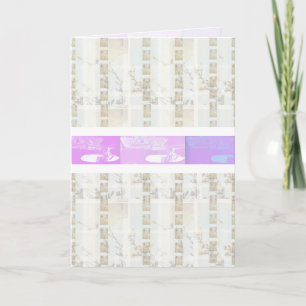 Rockaway Beach Surfer FlowerPlaid SurferInlay card