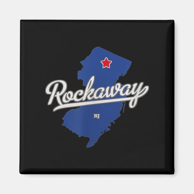 Rockaway New Jersey Nj Map  Magnet (Front)