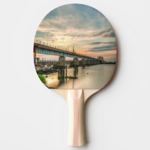 Rockaway Train Bridge Ping Pong Paddle