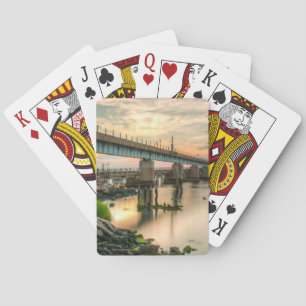 Rockaway Train Bridge Playing Cards
