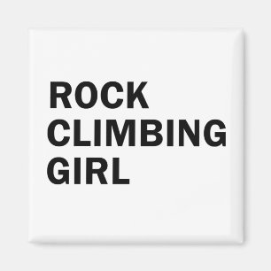 Rockclimbing girl magnet