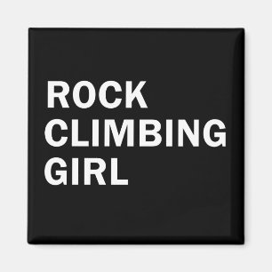 Rockclimbing girl magnet