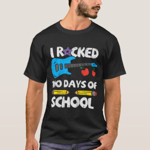 Rocked 100 Days Of School Guitar 100th Day Smarter T-Shirt