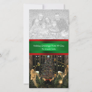 Rockefeller Centre Christmas Tree, Your Photo Holiday Card