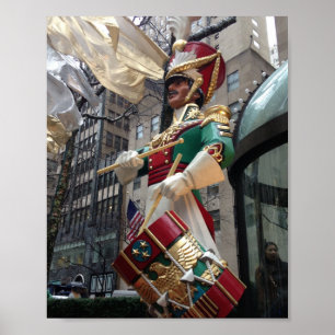 Rockefeller Centre Drummer Boy Christmas New York Poster