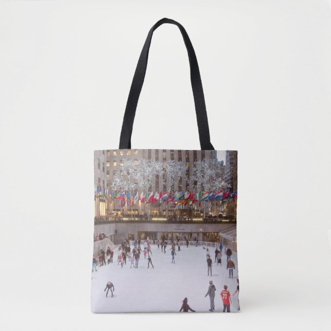 Rockefeller Centre Ice Skating Tote Bag (Front)