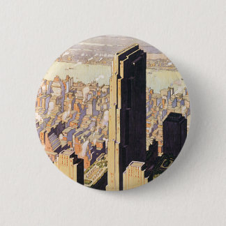 Rockefeller Centre New York 6 Cm Round Badge
