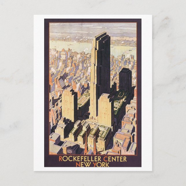 Rockefeller Centre New York Postcard (Front)