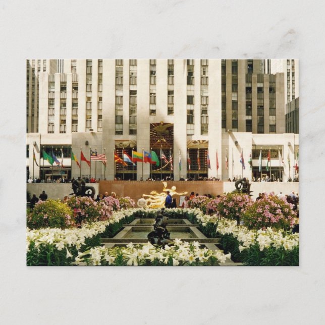rockefeller centre postcard (Front)