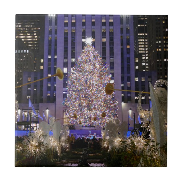 Rockefeller Centre's Angels & Christmas -  Tile (Front)
