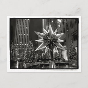 Rockefeller Plaza Crystal Star Postcard