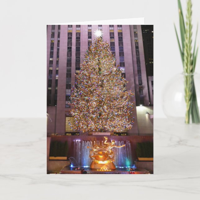Rockefeller Plaza's Christmas Tree Card (Front)