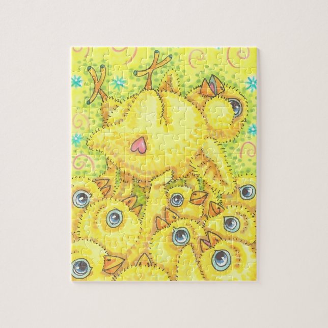 ROCKER BABY CHICK, SPRING MOSH PIT PUZZLE (Vertical)