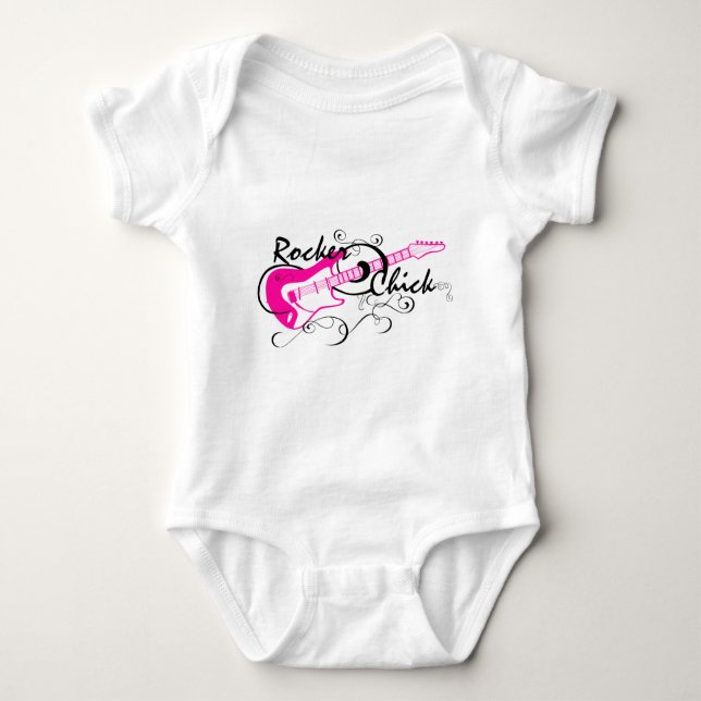Rocker Chick Baby Bodysuit (Front)