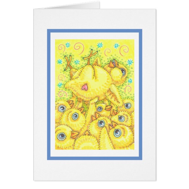 ROCKER CHICK, SPRING MOSH PIT NOTE GREETING CARD (Front)