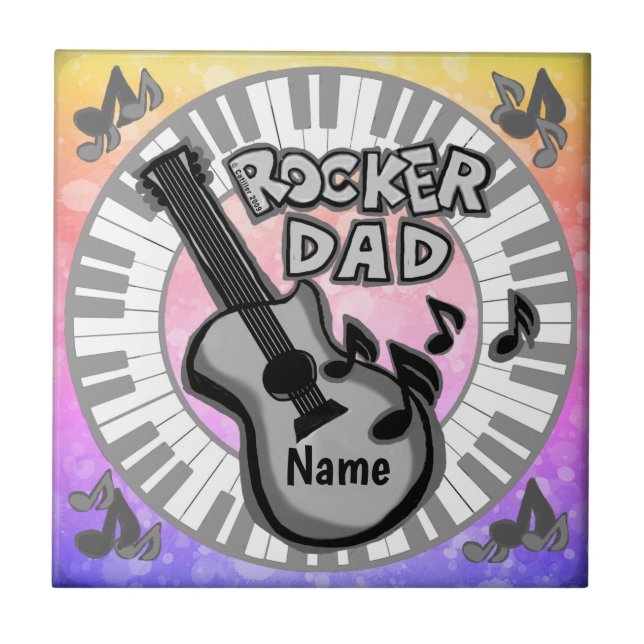 Rocker Dad Tile (Front)