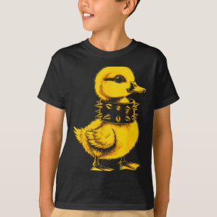 Rocker duck punk metal rock and roll music toddler T-Shirt