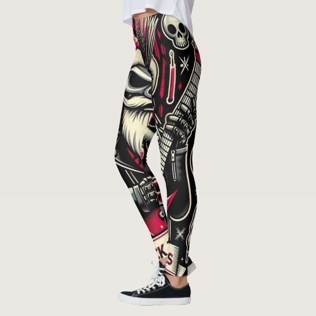 Rocker father xmas  leggings (Left)