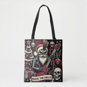 Rocker father xmas  tote bag
