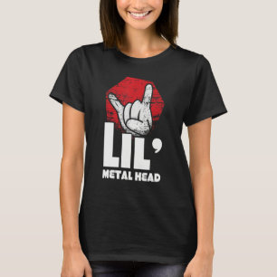 Rocker Hand Metal Sign Rock Music Lover Little Met T-Shirt