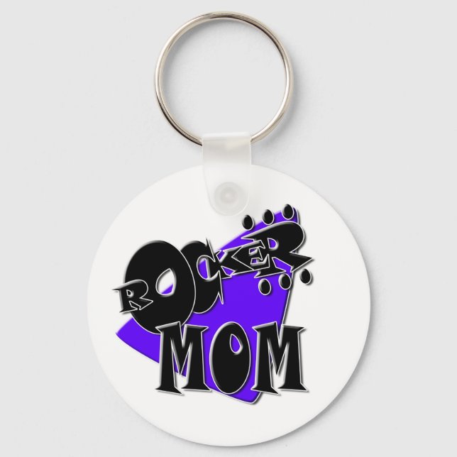 Rocker Mom! Key Ring (Front)