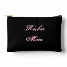 Rocker Mum Cosmetic Bag (Black & Pink)