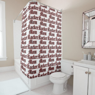 Rocker Mum Shower Curtain