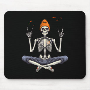 Rocker Skeleton Cap Skater Cool Halloween Punk Roc Mouse Pad