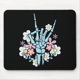 Rocker Skeleton Cap Skater Cool Halloween Punk Roc Mouse Pad