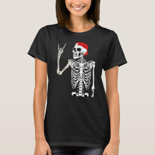Rocker Skeleton Hand Rock Halloween Costume Scary T-Shirt
