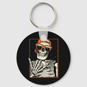 Rocker Skeleton Hand Rock On Costume Fun Halloween Key Ring
